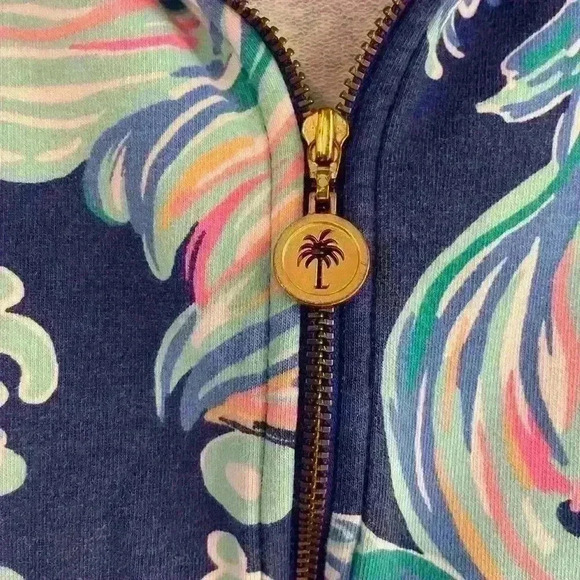 Lilly Pulitzer Womens XS zip up top - Picture 3 of 5